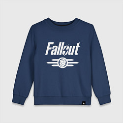 Свитшот хлопковый детский Fallout - vault 33, цвет: тёмно-синий