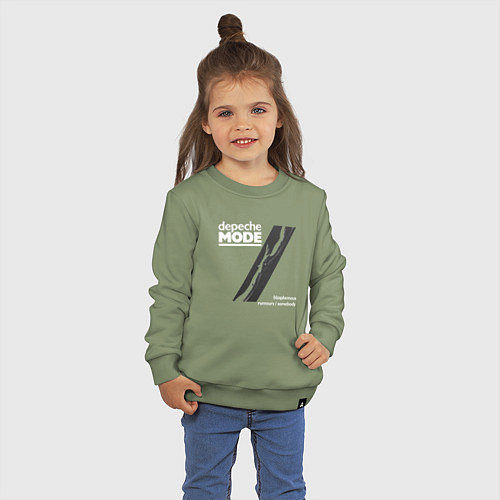 Детский свитшот Depeche Mode - Blasphemous rumours / Авокадо – фото 3