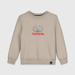 Свитшот хлопковый детский Toyota brend auto, цвет: миндальный