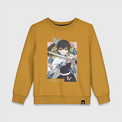 Детский свитшот Клинок рассекающий демонов Канао Цуюри квадрат