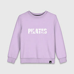 Свитшот хлопковый детский Пилатес, цвет: лаванда
