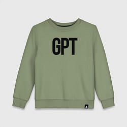 Свитшот хлопковый детский GPT, цвет: авокадо