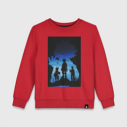 Свитшот хлопковый детский Моя геройская академия Идзуку Мидория Кацуки Бакуг, цвет: красный