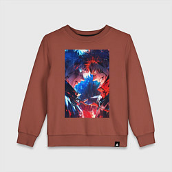 Детский свитшот Магическая битва Сатору Годзё Сукуна Рёмэн