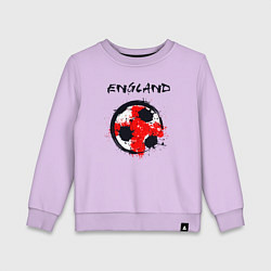 Свитшот хлопковый детский Football England, цвет: лаванда