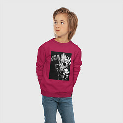 Свитшот хлопковый детский Моя геройская академия комментатор, цвет: маджента — фото 2