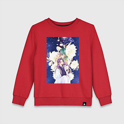 Свитшот хлопковый детский Монолог фармацевта Жэньши Расчётливый интриган, цвет: красный