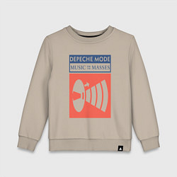 Свитшот хлопковый детский Depeche Mode - Music for the masses merch, цвет: миндальный