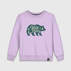 Детский свитшот Силуэт медведя