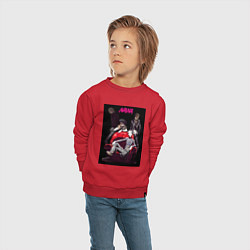 Свитшот хлопковый детский Нана Осаки группа, цвет: красный — фото 2