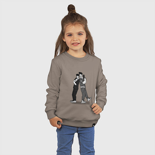 Детский свитшот Таймскип / Утренний латте – фото 3