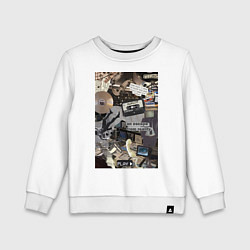 Детский свитшот Музыка коллаж