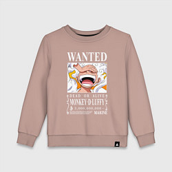 Детский свитшот Monkey D Luffy - wanted