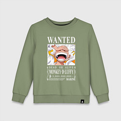 Детский свитшот Monkey D Luffy - wanted