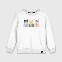 Детский свитшот Деловые котики офисные