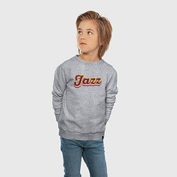 Свитшот хлопковый детский Джаз вайб, цвет: меланж — фото 2