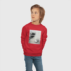 Свитшот хлопковый детский Graphic Abstract, цвет: красный — фото 2