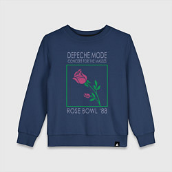 Свитшот хлопковый детский Depeche Mode - Rose Bowl 88, цвет: тёмно-синий