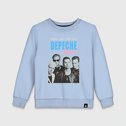 Свитшот хлопковый детский Depeche Mode Vintage, цвет: мягкое небо