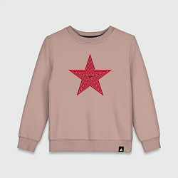 Свитшот хлопковый детский USSR red star, цвет: пыльно-розовый