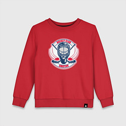 Свитшот хлопковый детский Hockey club amateur, цвет: красный