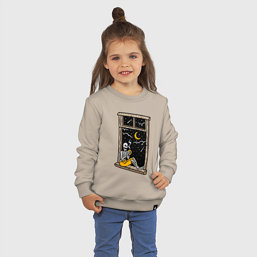 Детский свитшот Ночной мечтатель / Миндальный – фото 3