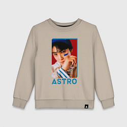 Свитшот хлопковый детский Astro Ли Дон Мин, цвет: миндальный