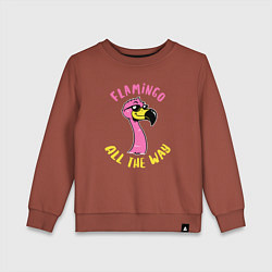 Детский свитшот Flamingo all the way