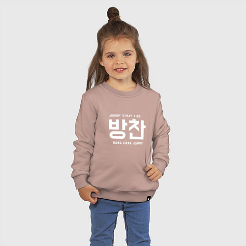 Детский свитшот Банчан stray kids / Пыльно-розовый – фото 3