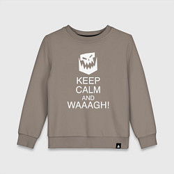 Детский свитшот Warhammer keep calm and waaagh