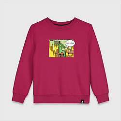 Детский свитшот This is fine - 2025