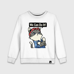 Детский свитшот We can do it - cat