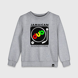 Свитшот хлопковый детский Ямайская звуковая система, цвет: меланж