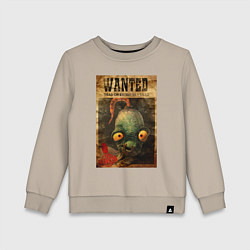 Свитшот хлопковый детский Oddworld - wanted, цвет: миндальный