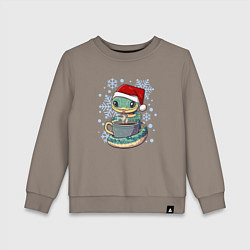 Детский свитшот Змейка с кофе