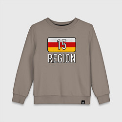 Свитшот хлопковый детский Region 15, цвет: утренний латте