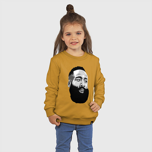 Детский свитшот James Harden / Горчичный – фото 3
