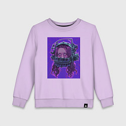 Свитшот хлопковый детский Аманда Янг, цвет: лаванда