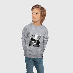 Свитшот хлопковый детский Токийский Гуль Kaneki Ken, цвет: меланж — фото 2