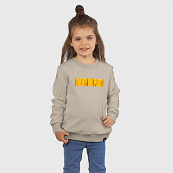 Свитшот хлопковый детский Twenty one pilots - color logo, цвет: миндальный — фото 2