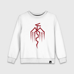 Свитшот хлопковый детский Symbol of the City of Chains - Dragon Age, цвет: белый