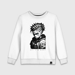 Свитшот хлопковый детский Чувак Барт Симпсон, цвет: белый