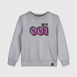 Свитшот хлопковый детский Игрок 001, цвет: меланж