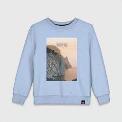 Свитшот хлопковый детский Горная душа, цвет: мягкое небо