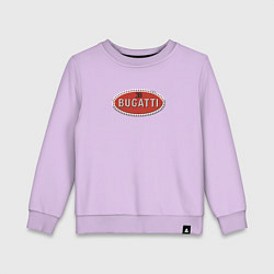 Свитшот хлопковый детский Bugatti - emblem, цвет: лаванда