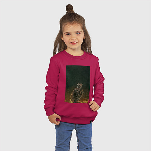 Детский свитшот Dark souls рыцарь / Маджента – фото 3