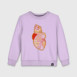 Свитшот хлопковый детский Амур стреляет из ведра, цвет: лаванда