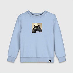 Детский свитшот Видеозвонок с котом парный мем