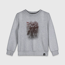 Свитшот хлопковый детский Мощный космодесантник, цвет: меланж