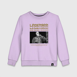 Свитшот хлопковый детский Lindemann rock, цвет: лаванда
